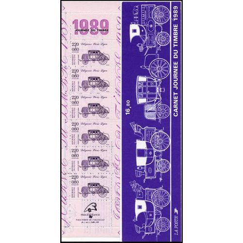  France - Bande Carnet Bc2578a - Journée Du Timbre : Diligence Paris Lyon Année 1989 