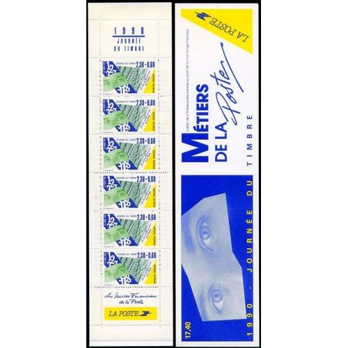 France - Bande Carnet  Bc2640a - Journée Du Timbre (Les Métiers De La Poste) Année1990