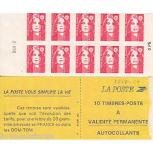 Carnet - 2807 C1 - Type Marianne De Briat - Tvp Rouge N° 2807 - Neuf