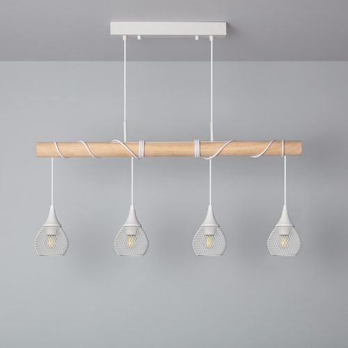 Suspension Métal Et Bois Monah 100 Mm