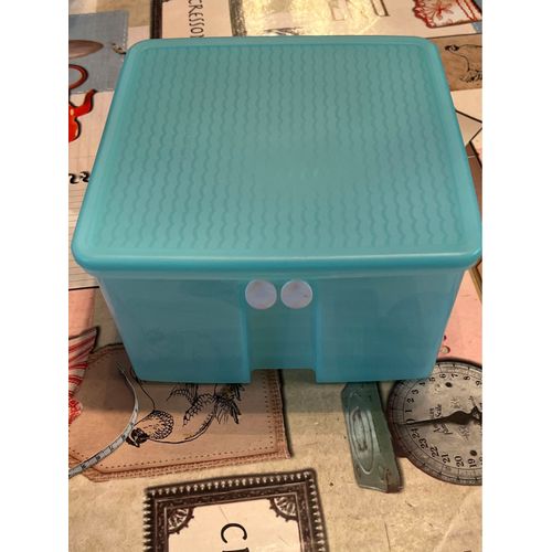 Grande Boîte Frigo Ventilée Tupperware Carrée 22 X 22 Cm