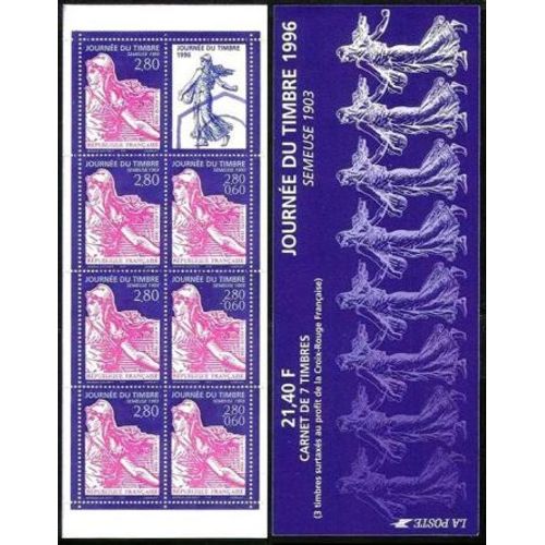 Bande Carnet Journée Du Timbre 1996, Semeuse N° Bc2992 Neuf ++ Non Plié