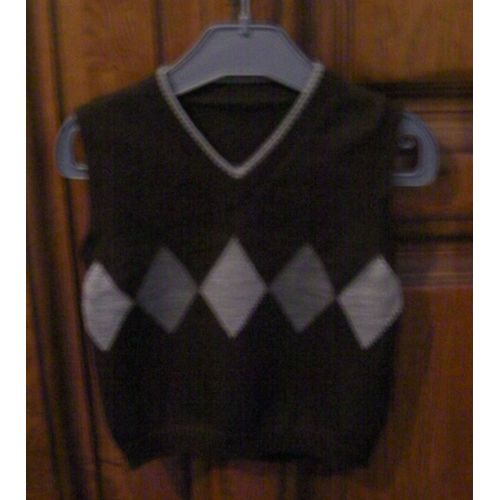 Pull Débardeur Marron - Taille 2 Ans