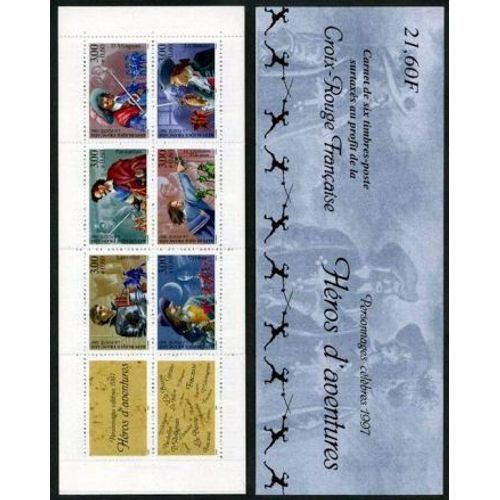 France, 1997, Carnets, Personnages Célèbres (Héros D'aventures), La Bande Carnet N°Bc3121, Neuve.