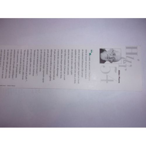 Marque Pages Hiver 54 Abbe Pierre