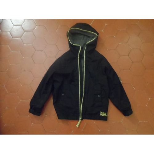 Coupe-Vent À Capuche Polyester Noir Gap Kids