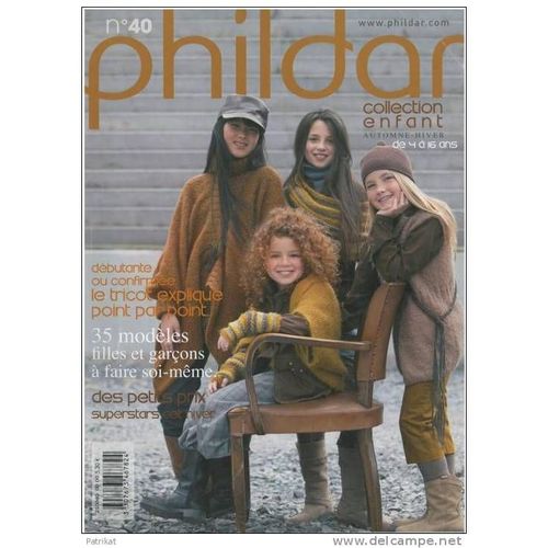 Catalogue Phildar 40 Automne Hiver Enfant De 4 À 16 Ans