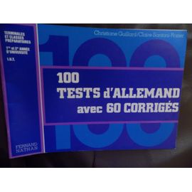 100 Tests D'allemand Avec 60 Corrigés