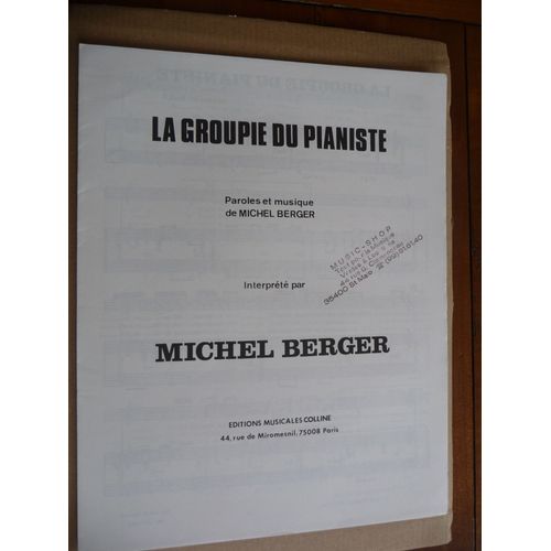La Groupie Du Pianiste   Michel Berger