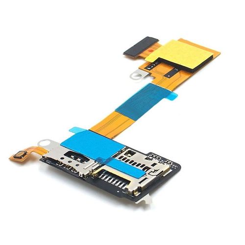 Nappe Lecteur Carte Sim + Micro Sd Pour Sony Xperia M2 S50h D2303 D2305 D2306