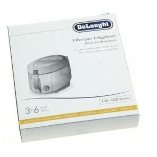 Set Dlsk001 3+6filters Dl F38 Series Pour Friteuse Delonghi
