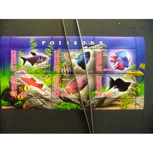 Republique Du Congo 2013 Poissons Peces Fishes Nuevos ** Mnh