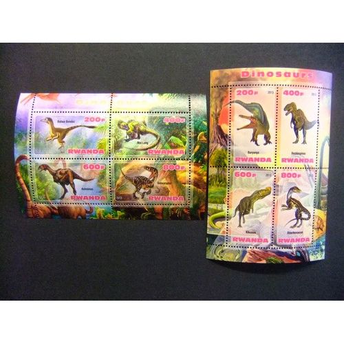 Rwanda 2013 Dinosaurios Dinosaures Nuevos ** Mnh