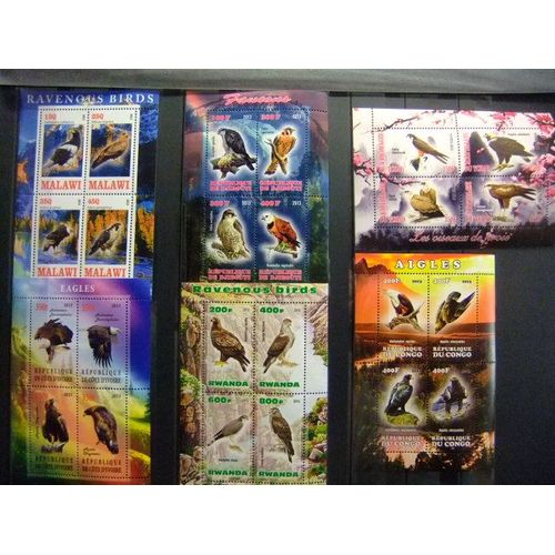 Lote Aguilas Aigles Eagles 2013 Congo Djibouti Rwanda Côte D´Ivoire Chad Malawi Nuevos ** Mnh