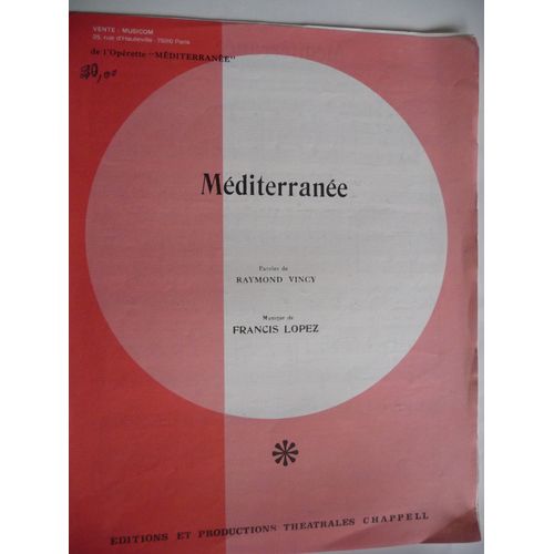 Mediterranee  Francis Lopez