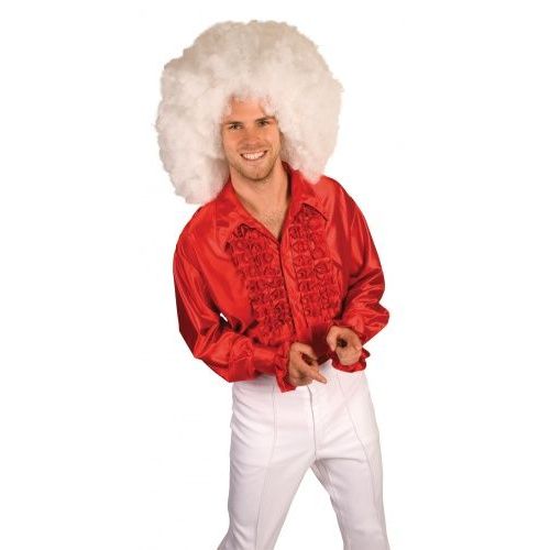 Chemise Disco Rouge Homme, Taille Xl