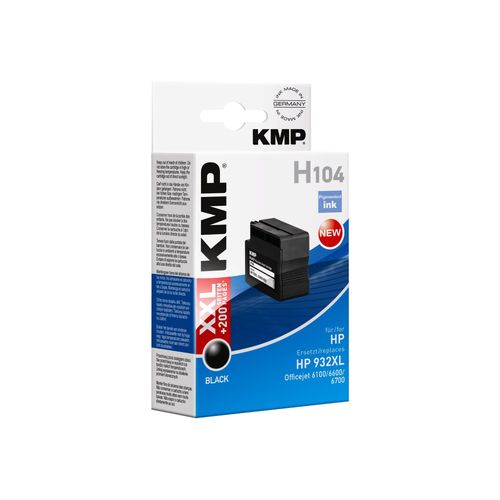 KMP H104 ink cartridge black comp. with HP CN 053 AE 932 XL