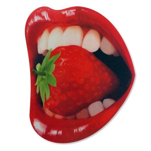 Tapis de souris informatique bouche glamour sexy et fraise