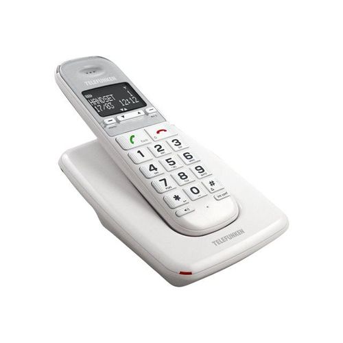 Telefunken TD 301 Pillow - Téléphone sans fil avec ID d'appelant - DECT\GAP - blanc