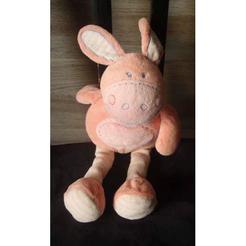 Doudou Cheval Ane Rose Tex Baby