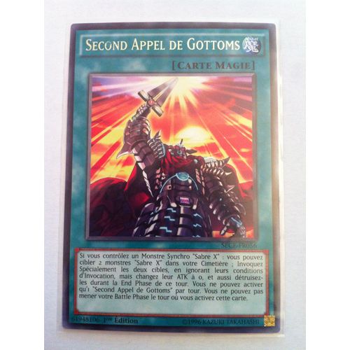 Yu-Gi-Oh! - Sece-Fr056 - Second Appel De Gottoms - Rare