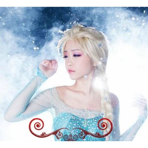 Perruque Elsa Taille Unique Pour Adulte Et Enfant, Pour Cosplay "La Reine Des Neiges" Envoie Immédiat..