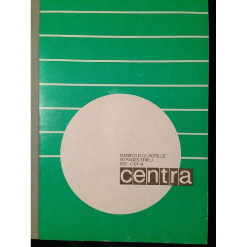 Lot De 5  Manifold Quadrille Centra 50 Pages Dupli  Carbone