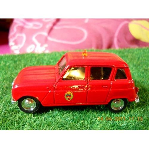 Voiture Miniature -Renault 4l 1964 Pompier-Solido