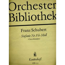Schubert Sinfonie Symphonie 8 Unvellendete Kontrebass Ob133