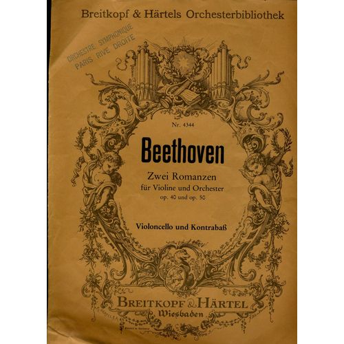 Beethoven Zwei Romanzen Op 40 Op 50  Violoncello Und Kontrebass