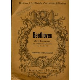 Beethoven Zwei Romanzen Op 40 Op 50  Violoncello Und Kontrebass