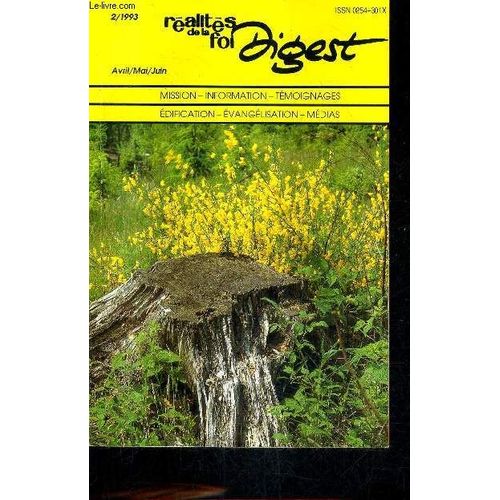 Realites De La Foi Digest N°51 14e Annee 1993 - Marie De Magdala - La Réincarnation Mythe Ou Réalité ? - Université Chrétienne D'haiti - Le Jeune Chrétien Et La Sexualité - Le Miracle De La ...