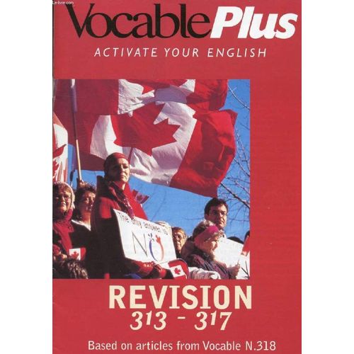 Vocable Plus, Activate Your English, N° 318, April 1998 (Contents: Checklist, Grammar Revision. Giant Vocabulary Puzzle. Sound Baskets. Fit The 3 Meanings To 1 Word...)