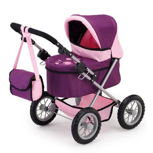 Bayer Design - 13057 - Poussette Landau Pour Poupée - Réglable - Trendy Prune - 68 Cm
