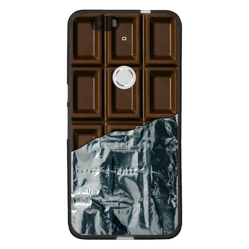 Coque Souple Pour Huawei Nexus 6p Avec Impression Motifs Tablette De Chocolat