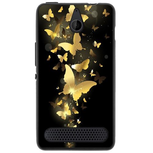 Coque Souple Pour Microsoft Lumia 550 Avec Impression Motifs Papillons Dorés