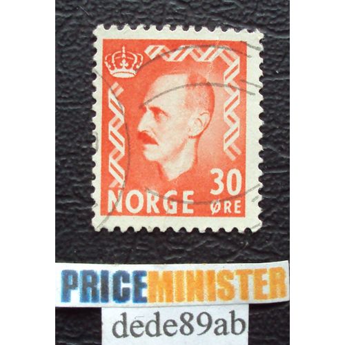 Norvège..  Norge.. 30 Ores . Le Roi Haakon V I I . Oblitéré Used Stamp .