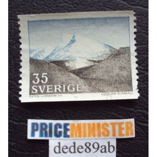 Suède..  Sverige..  (35) " The Fjeld " By Sixten Lundbohm . Oblitéré Used Stamp .