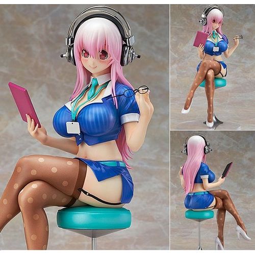 Nitro Super Sonic - Statuette Pvc 1/7 Super Sonico Office Lady Ver. 20 Cm