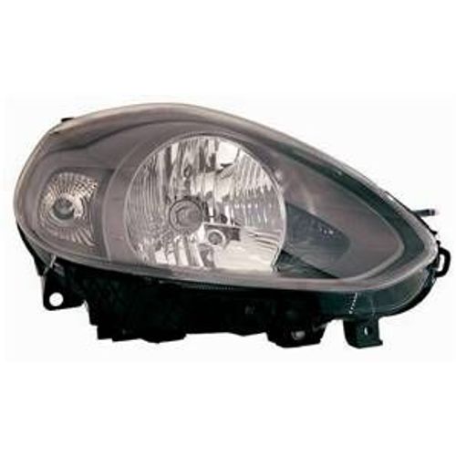 Phare Optique Avant Droit Pour Fiat Punto Evo, 2009-2011, H4, Fond Noir, Neuf