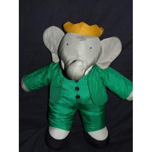 Elephant Babar Puffalump Doudou Peluche De 50 Cm