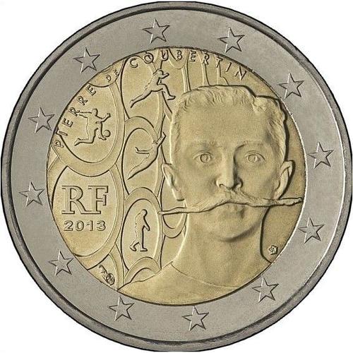 Pièce 2 Euros Pierre De Coubertin