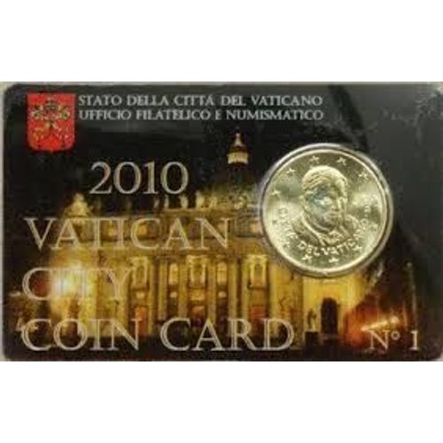 Vatican 2010 Coincard Officiel 50 Centimes Neuf Sous Blister