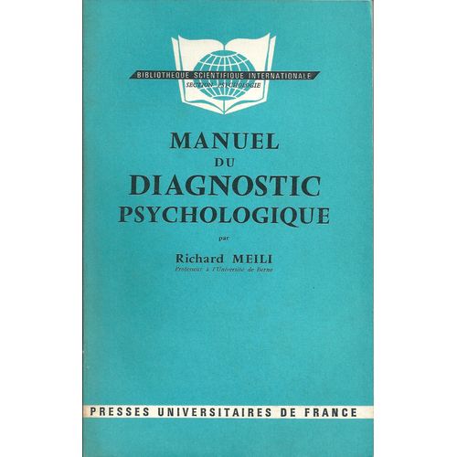 Manuel Du Diagnostic Psychologique