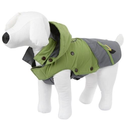 Kerbl Manteau Vancouver Xs 30cm Pour Chien - Gris Et Vert