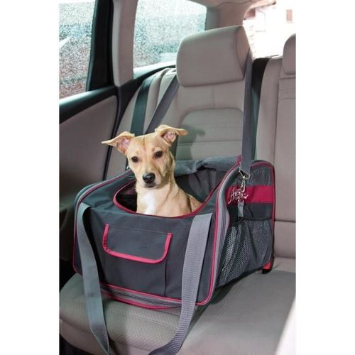 Kerbl Pochette Siege Auto Axion Pour Chien - 41x34x30cm - Noir Et Rouge