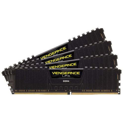 Mémoire RAM Corsair Vengeance LPX Series Low Profile 64 Go (4x 16 Go) DDR4 2400 MHz CL14  - CMK64GX4M4A2400C14