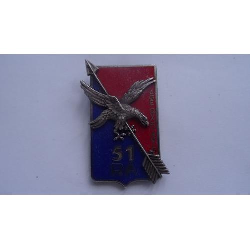 Insigne 51 Régiment D'artillerie Sans Attache