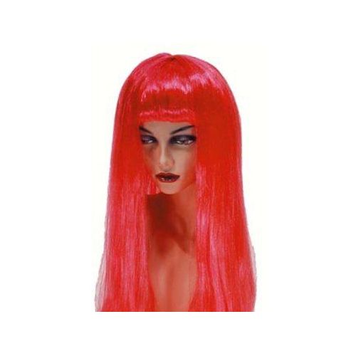 Perruque Ponny Neon Rouge