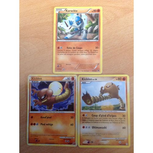 Kicklee Pv80 (52/90) + Kicklee Pv80 (100/146) + Karaclée Pv90 (59/98) 